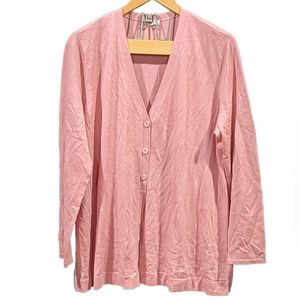 J. Jill Wool Blend Cardigan Sweater Size Large